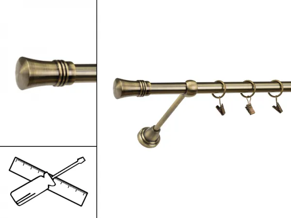 Garniža 19mm - 1rad - CAPRI - antik